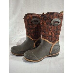 Western Chief Kid Boys Farm Camo Neoprene Mid Boot Brown